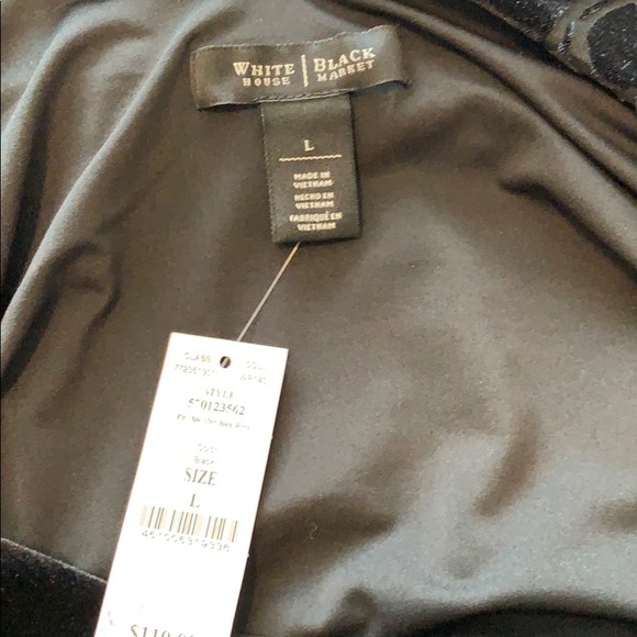 White House Black Market Velvet Dress - Picture 3 of 3